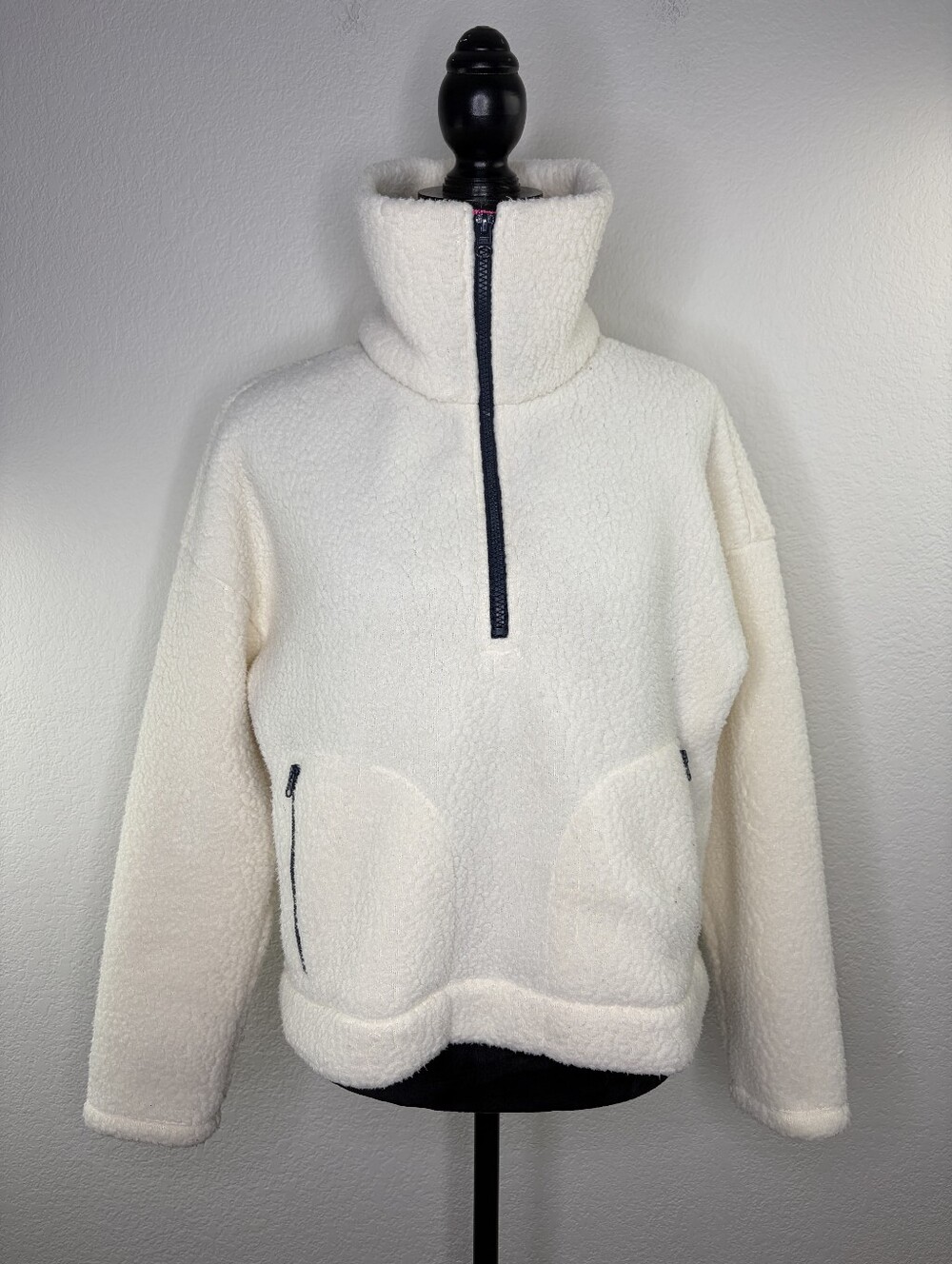 J.Crew Polartec sherpa fleece half-zip pullover Small